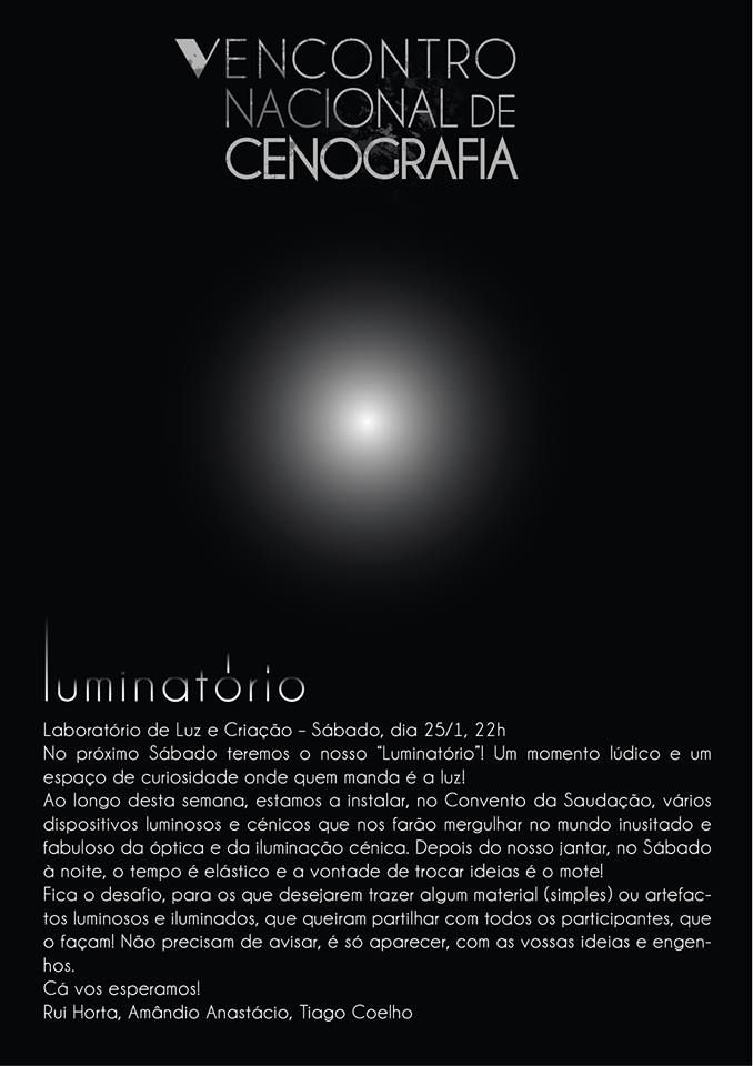 V Encontro Nacional de Cenografia